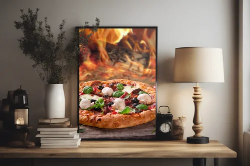 Niezapomniana włoska pizza na rustykalnym stole