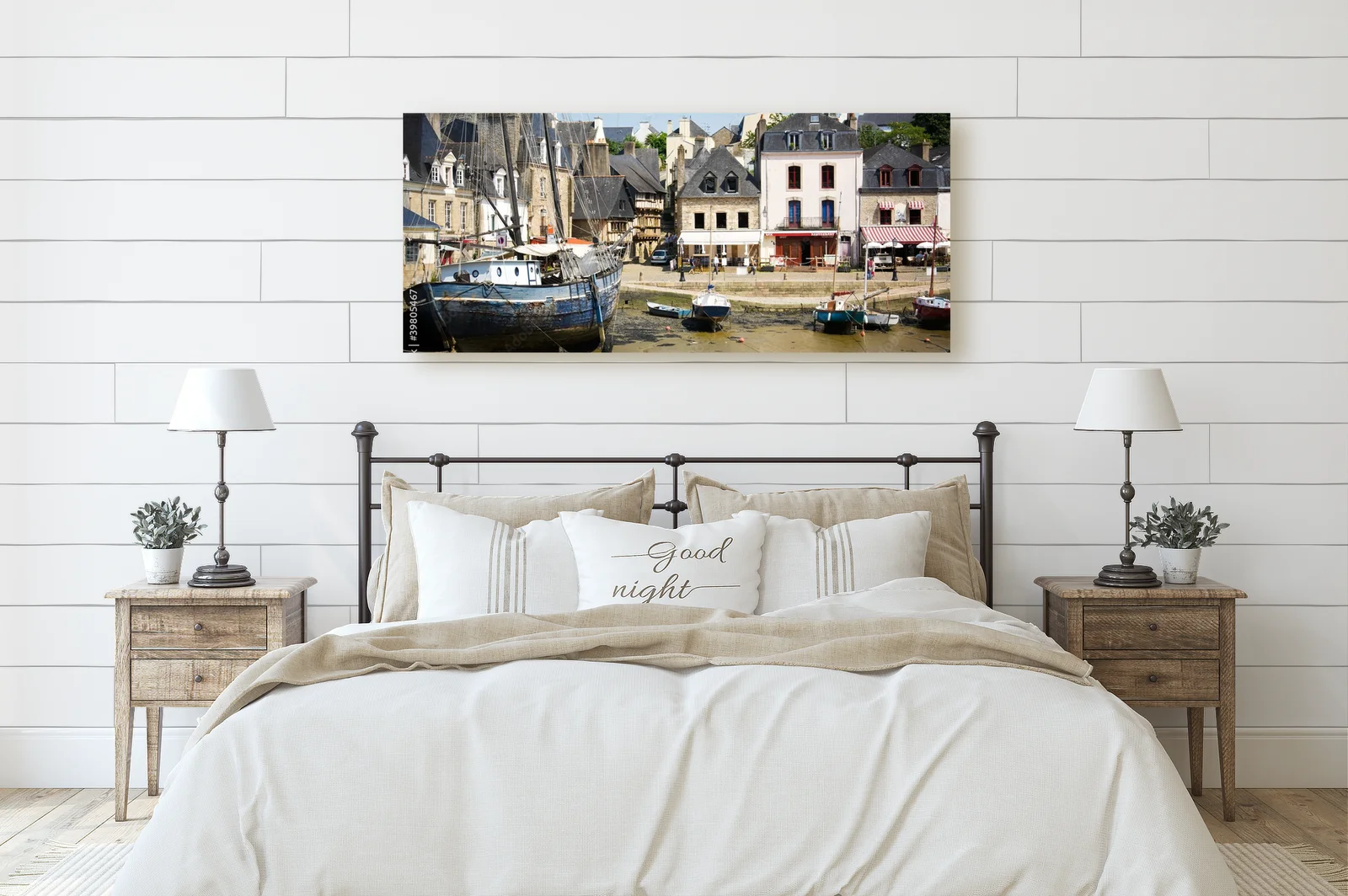 Urokliwy port auray w pastelowych odcieniach