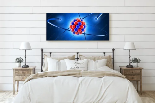 Trójwymiarowa harmonia atomów w głębokich odcieniach