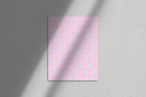 Abstrakcyjne geometryczne kompozycje w pastelowych odcieniach