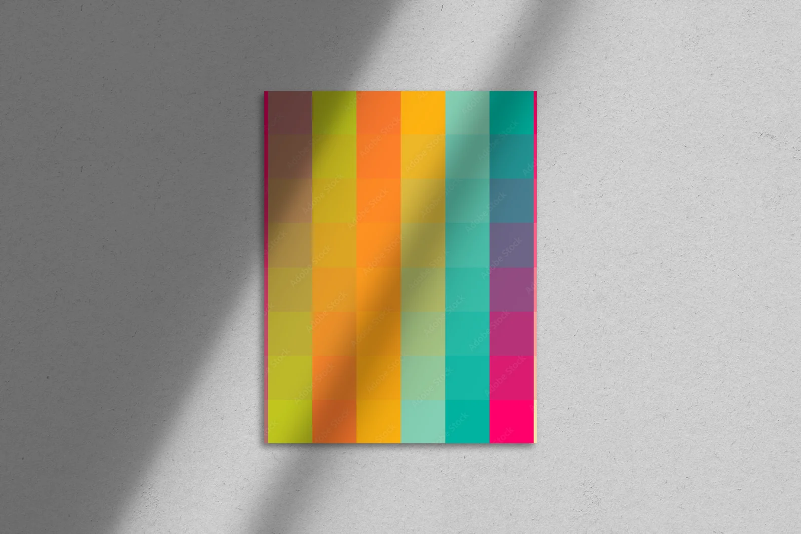 Geometryczna harmonia w żywych kolorach