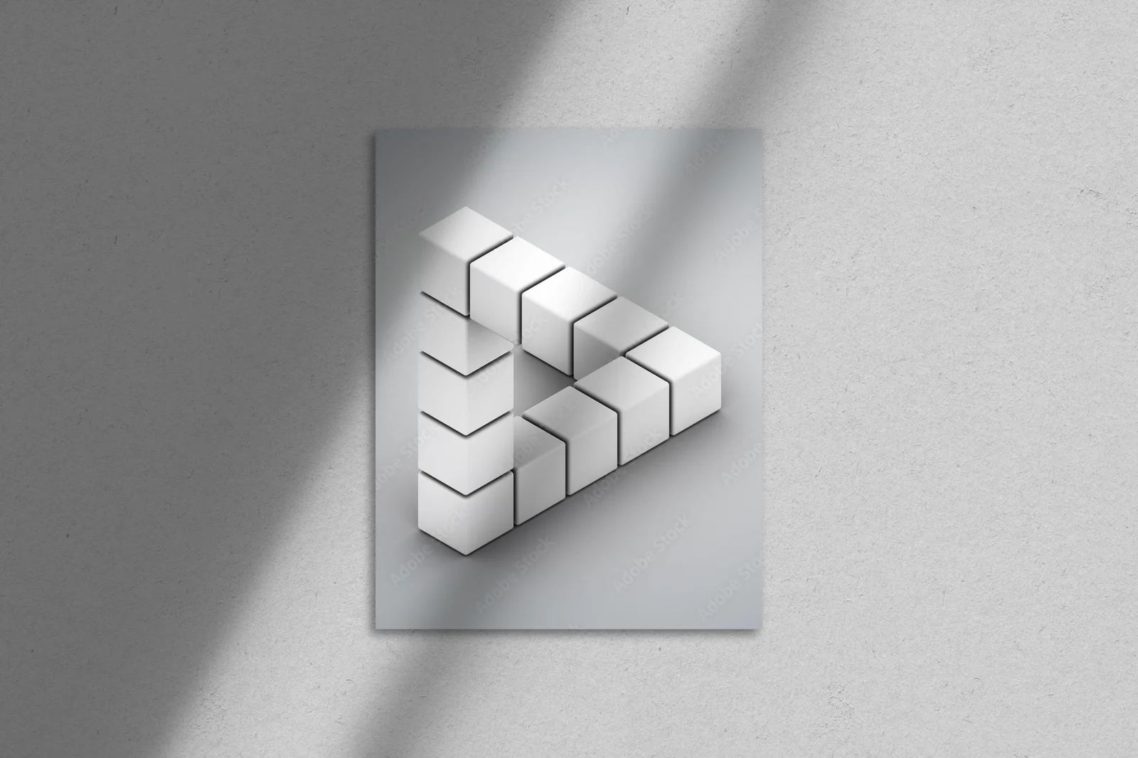Iluzoryczne geometryczne kształty w białych tonach