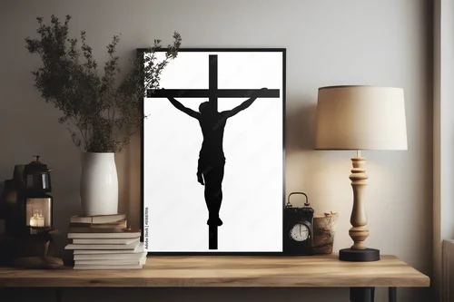 Misterne sylwetki w bieli i czerni - symbol ducha