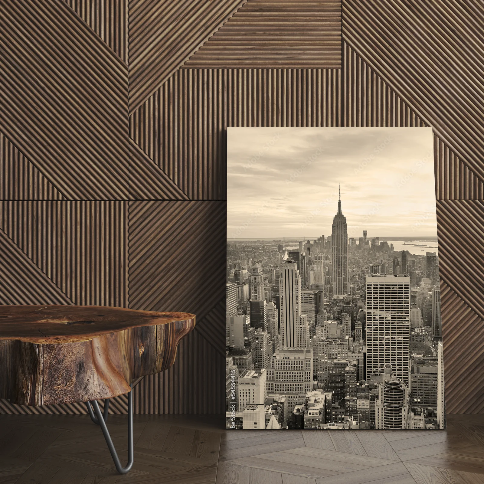Kameralne ujęcie Empire State Building w promieniach zachodu