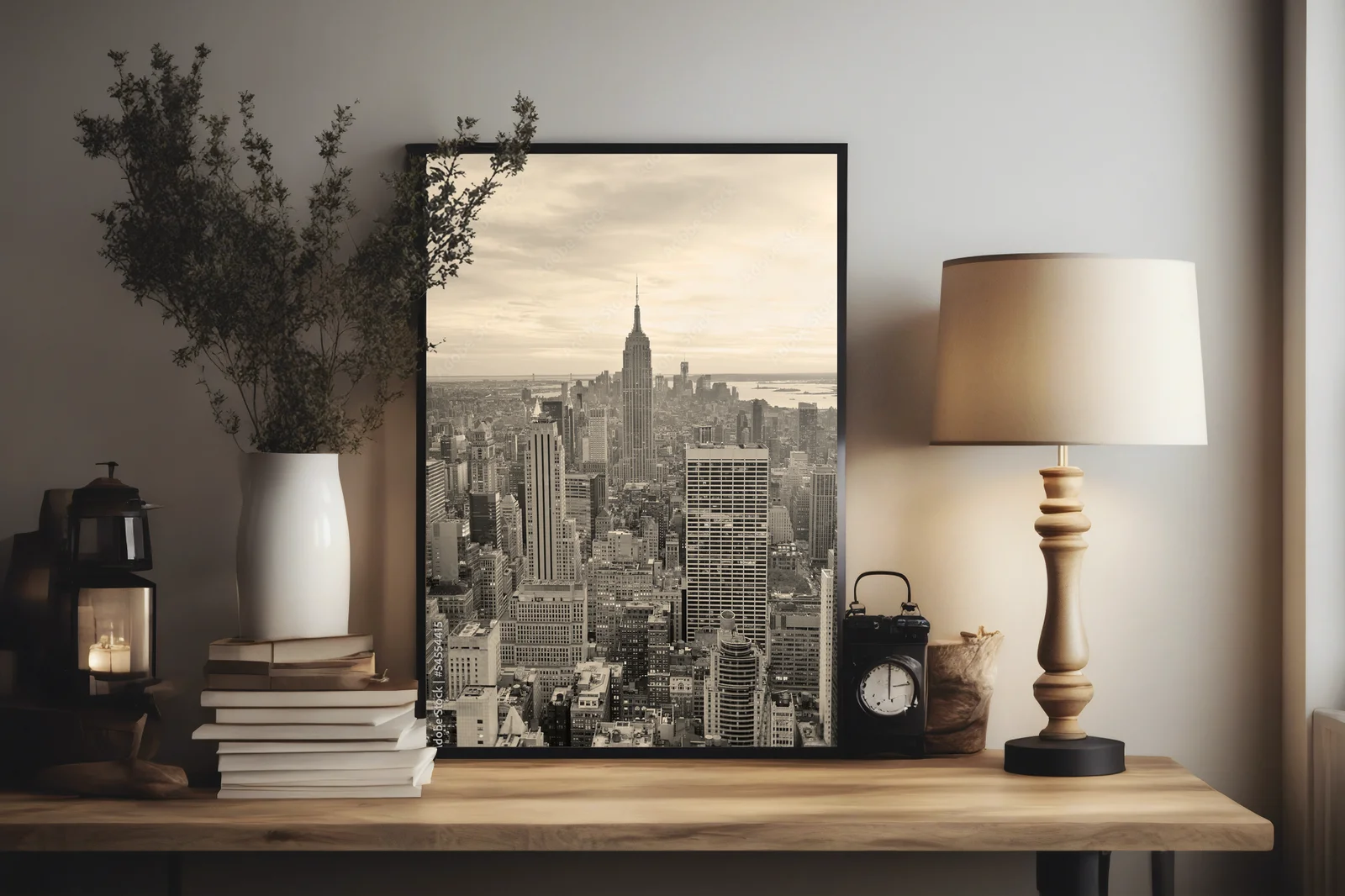 Kameralne ujęcie Empire State Building w promieniach zachodu