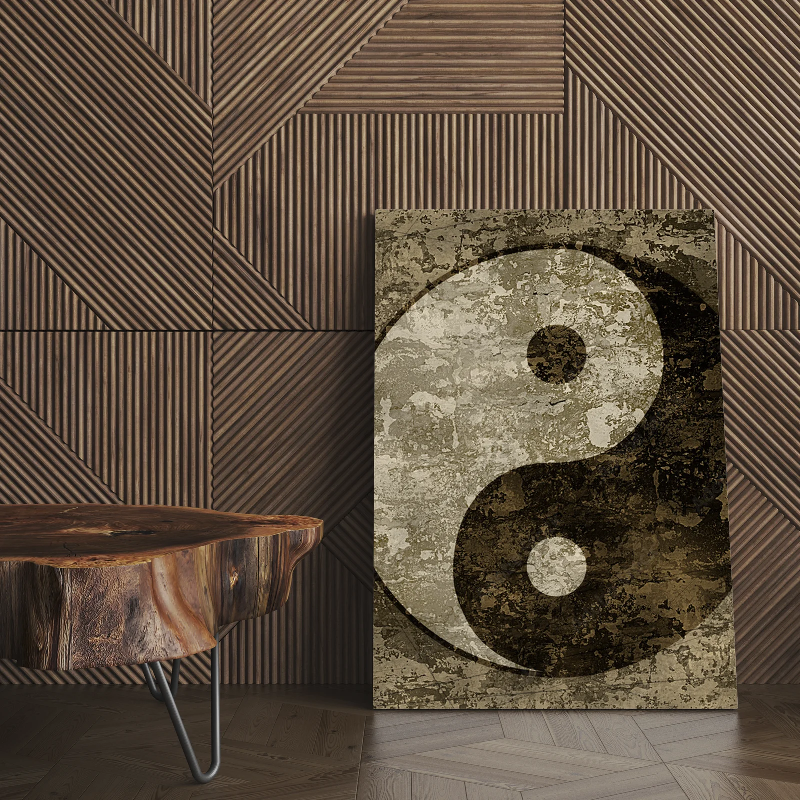 Harmonia żywiołów: symbol yin-yang w sztuce