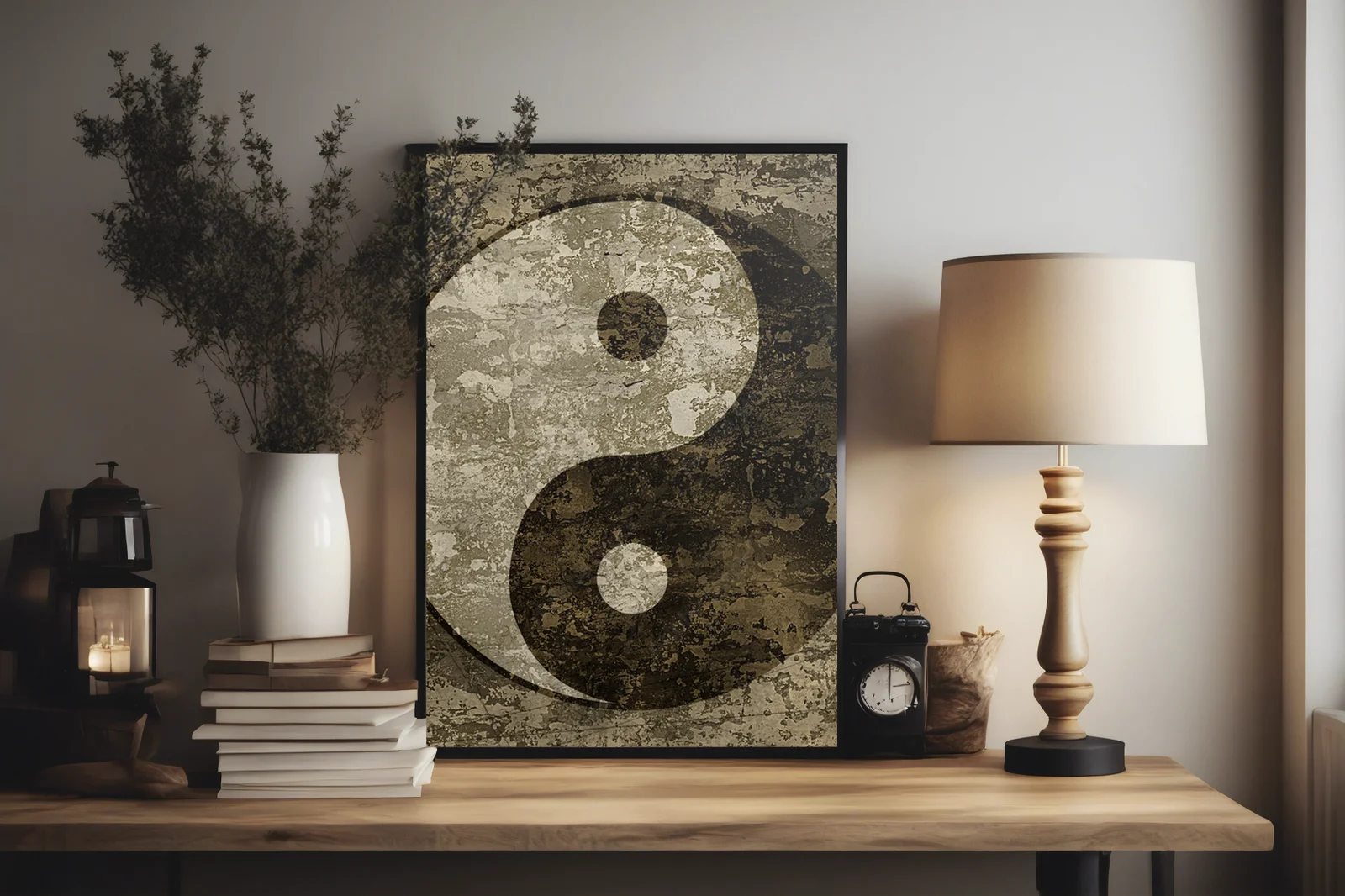 Harmonia żywiołów: symbol yin-yang w sztuce