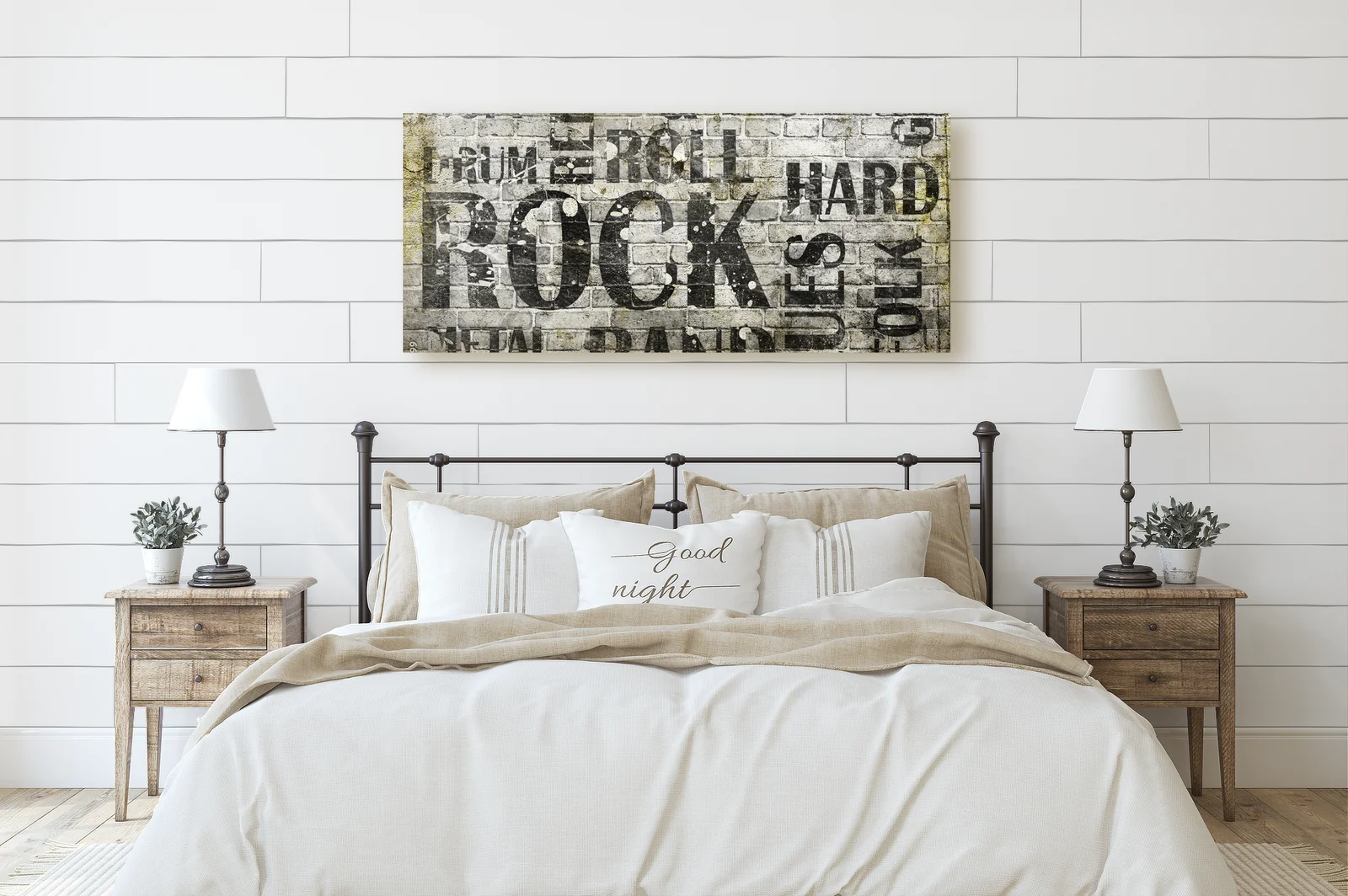 Grunge'owy plakat rockowej energii