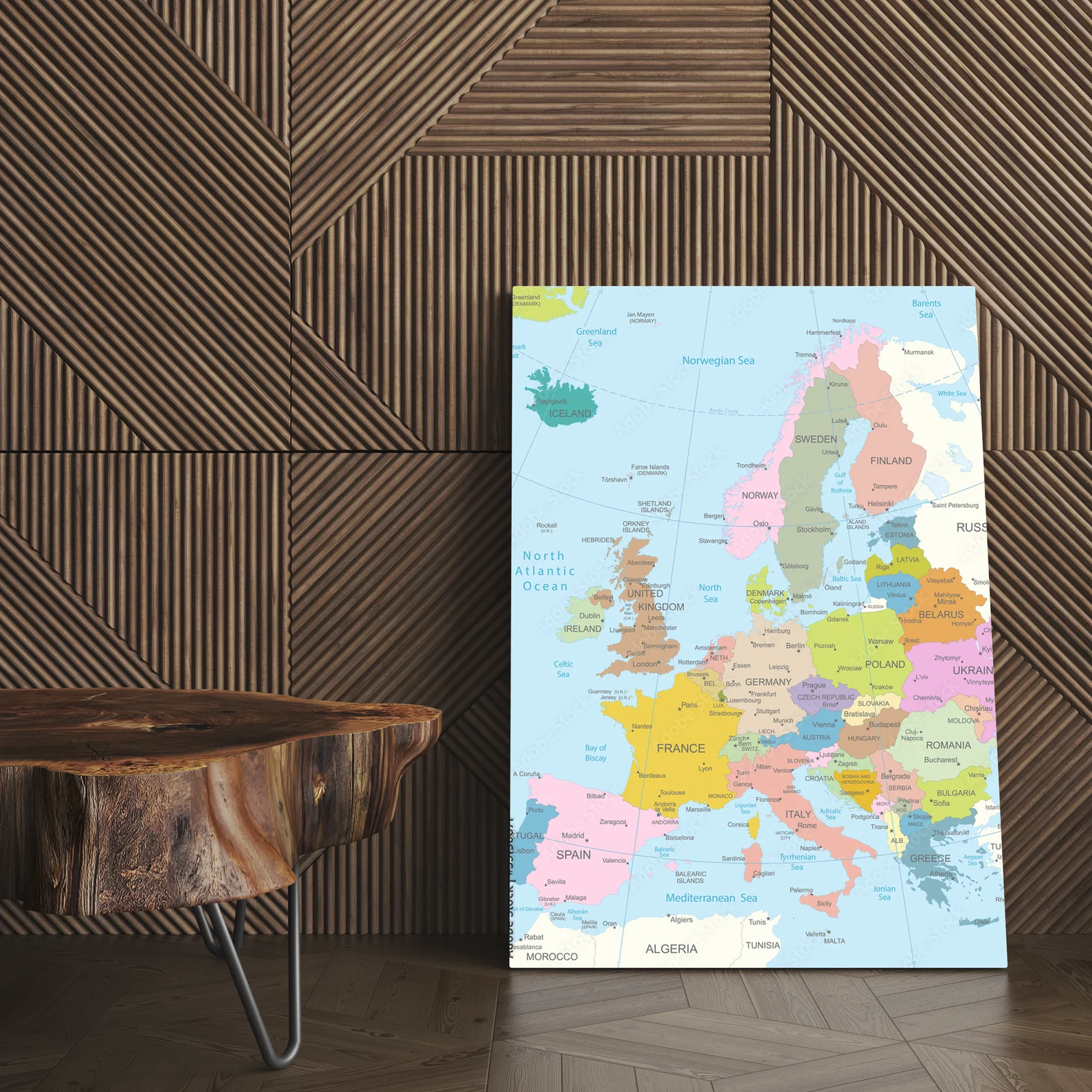 Europejska mozaika w pastelowych odcieniach