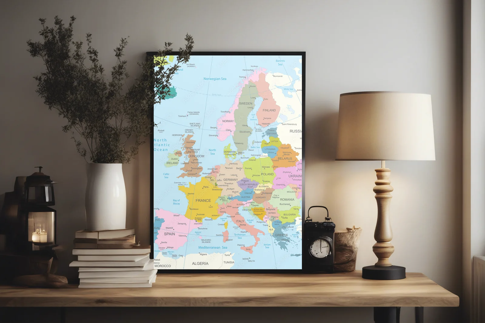 Europejska mozaika w pastelowych odcieniach