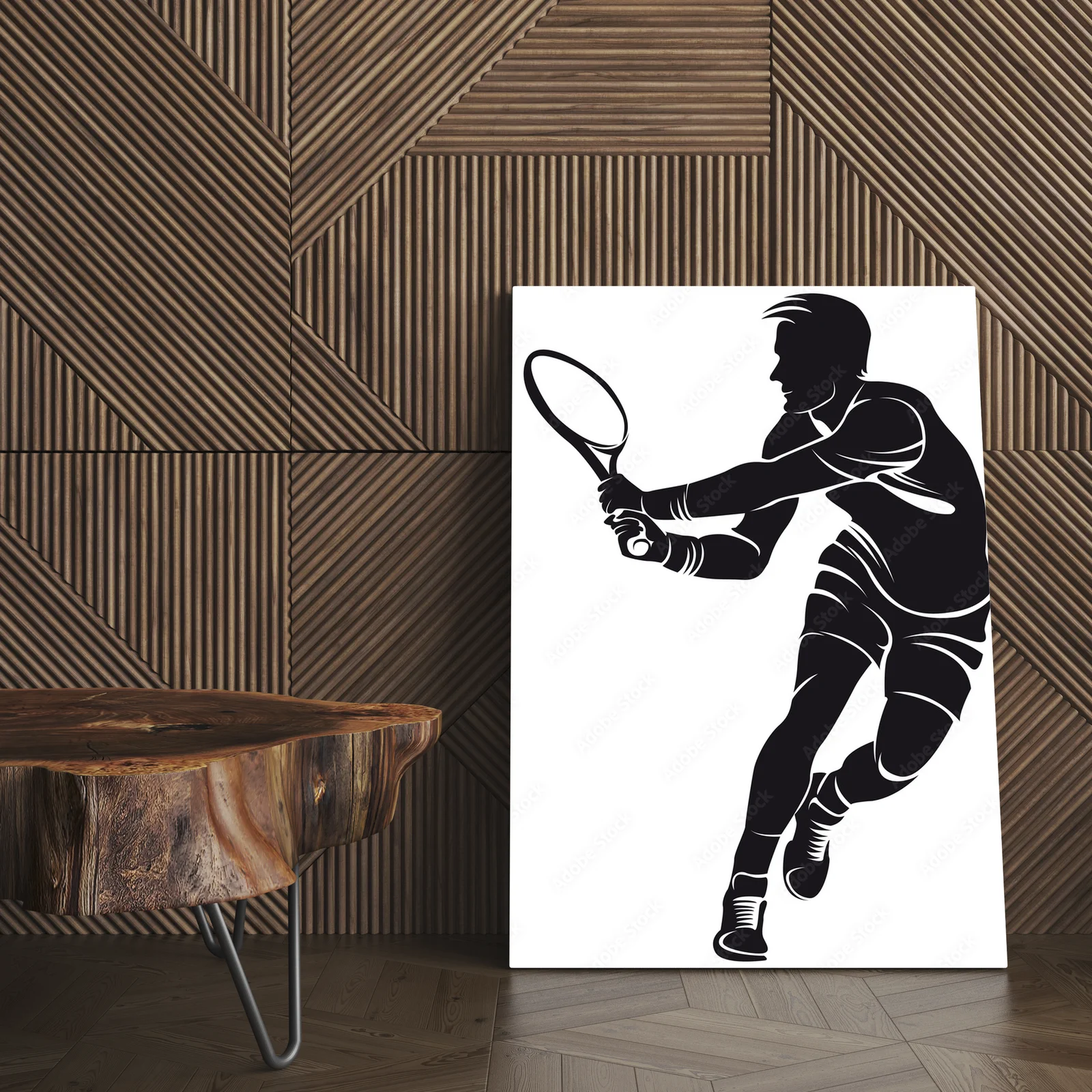 Silhouette tenisisty – dynamiczna sztuka ruchu