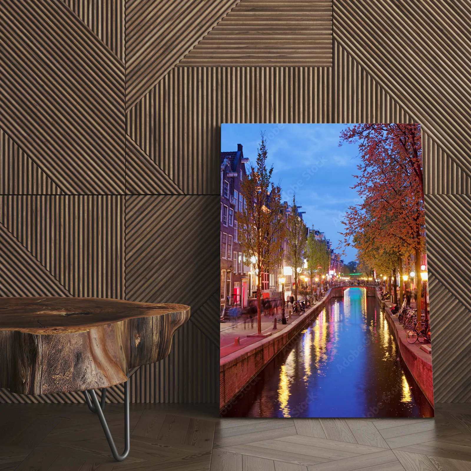 Zjawiskowy Amsterdam w blasku czerwonych świateł