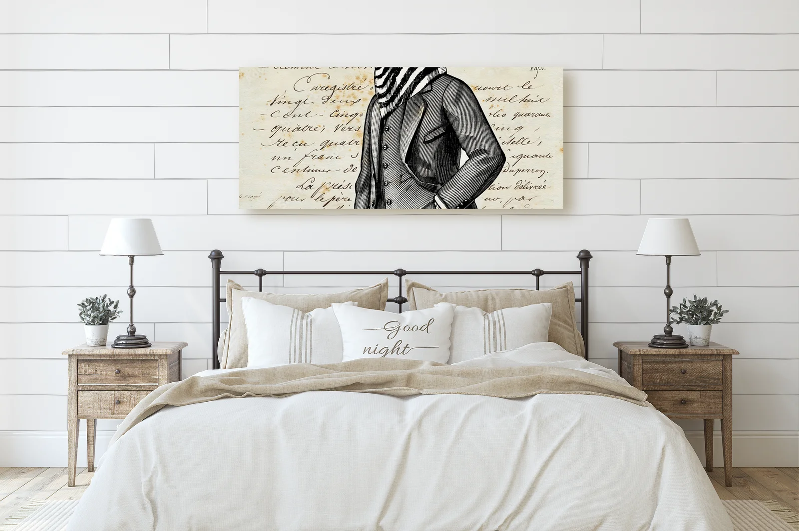 Zebra Man: Elegancja i Surrealizm w Czarnej Aranżacji