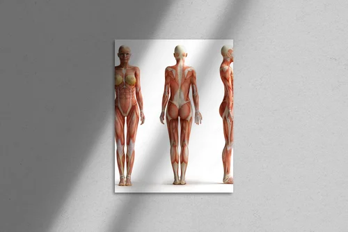 Wyjątkowa kompozycja kobiecej anatomii w bieli