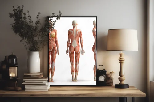 Wyjątkowa kompozycja kobiecej anatomii w bieli
