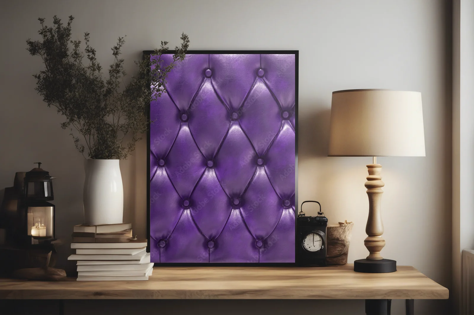 Elegancka purpura w vintage’owym stylu