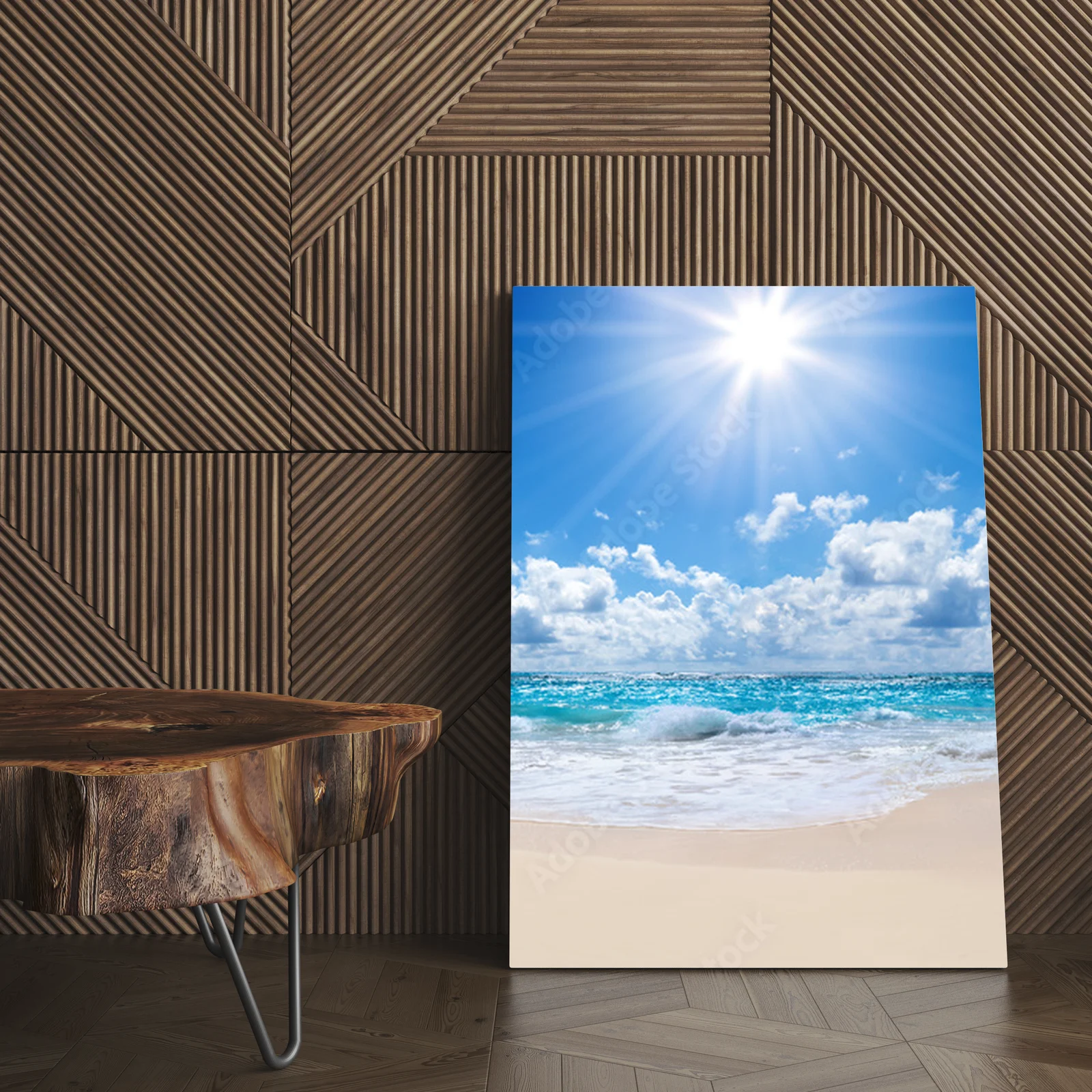 Urok tropikalnej plaży w pastelowych odcieniach