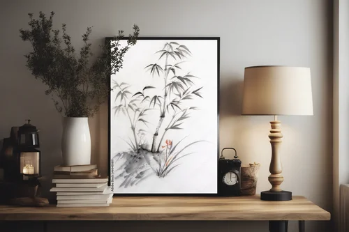 Subtelna elegancja bambusa i orchidei