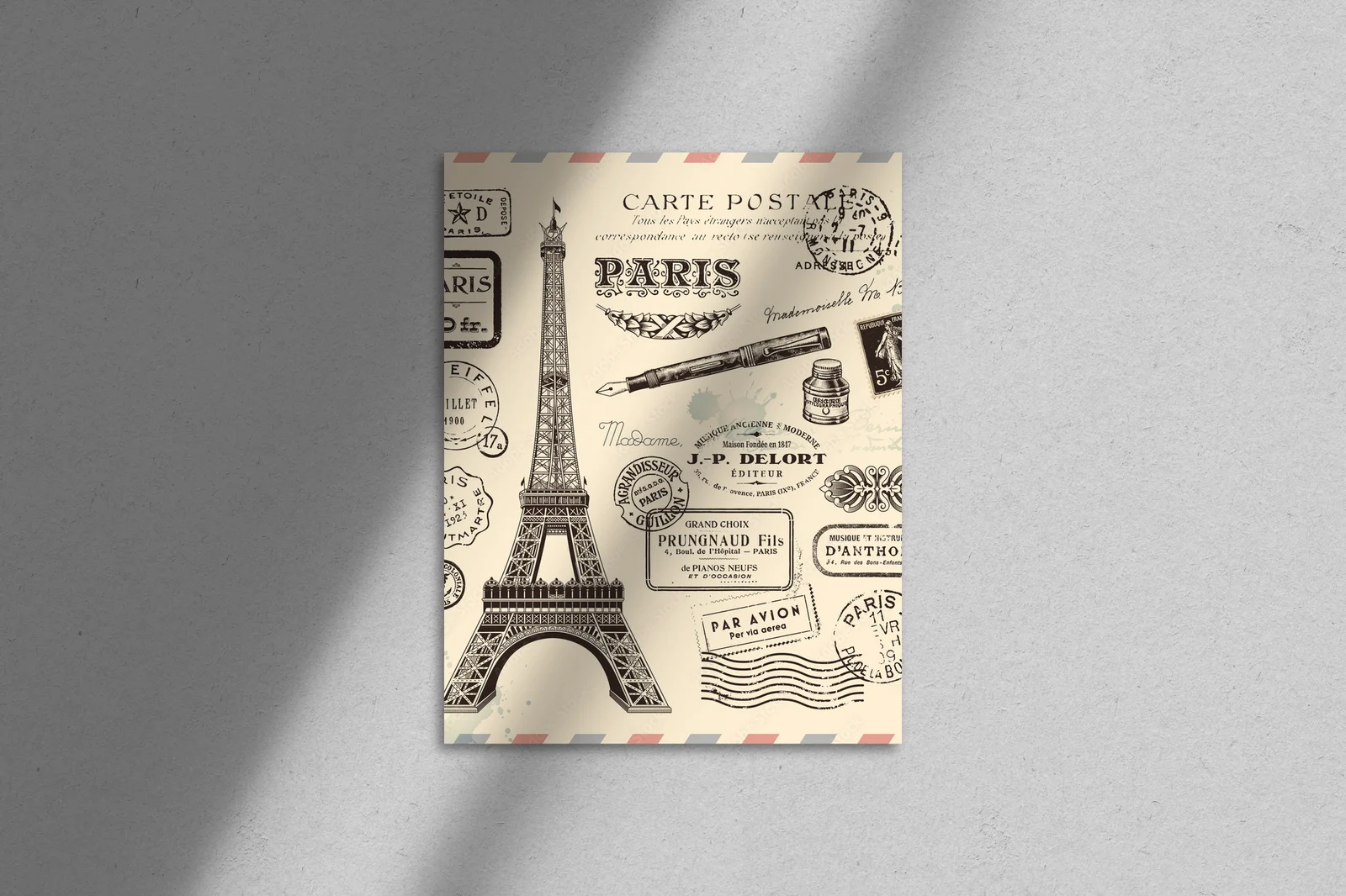 Paris skóry sentymentów w pastelowych odcieniach