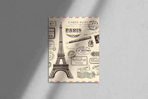 Paris skóry sentymentów w pastelowych odcieniach