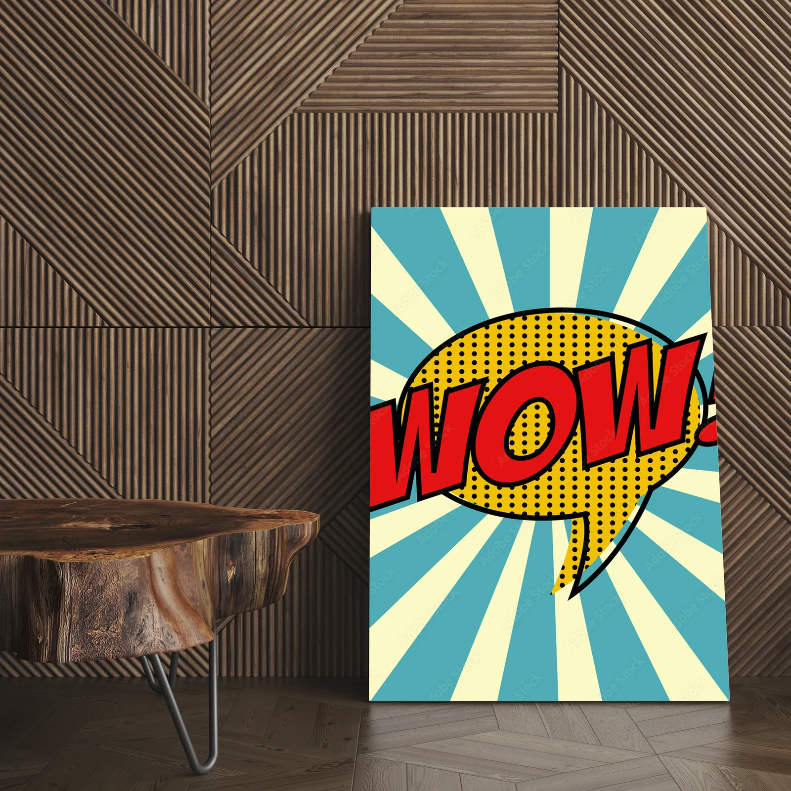 Ekspresyjny pop art w jasnych barwach energii