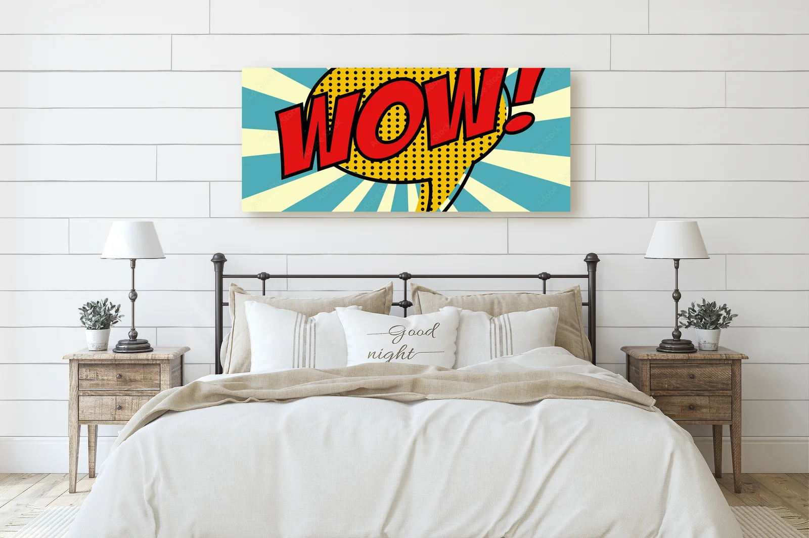 Ekspresyjny pop art w jasnych barwach energii