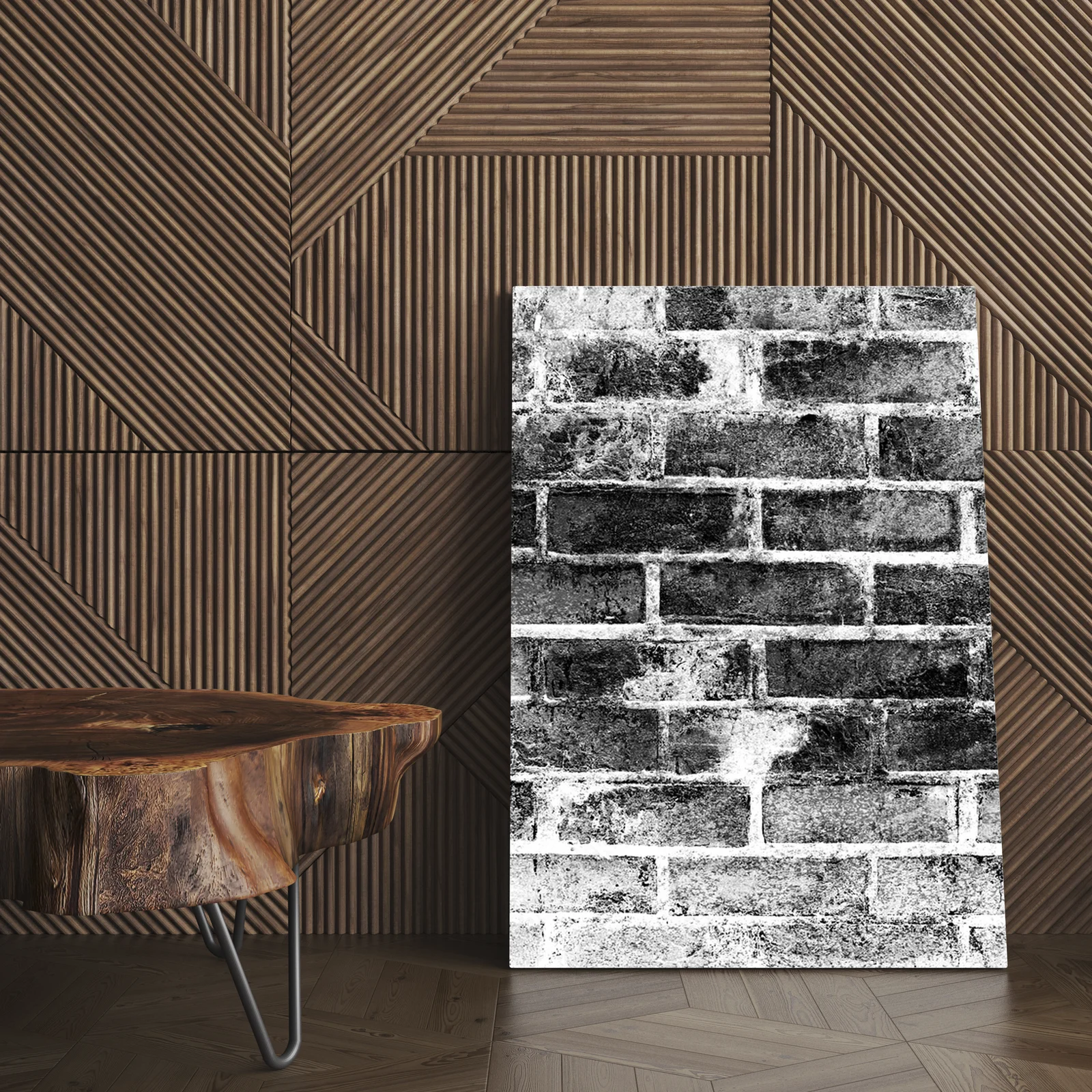 Aged Brick Wall in Ethereal White Hues