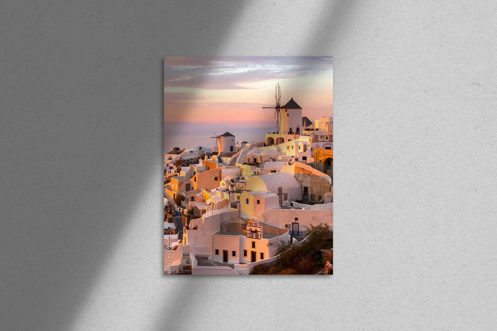 Romantyczna kompozycja w kolorach Santorini
