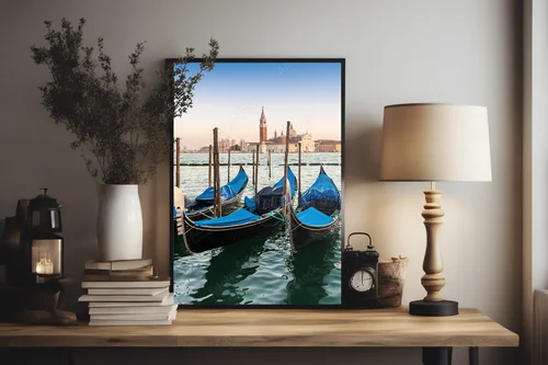 Romantyczna gondola w sercu Wenecji