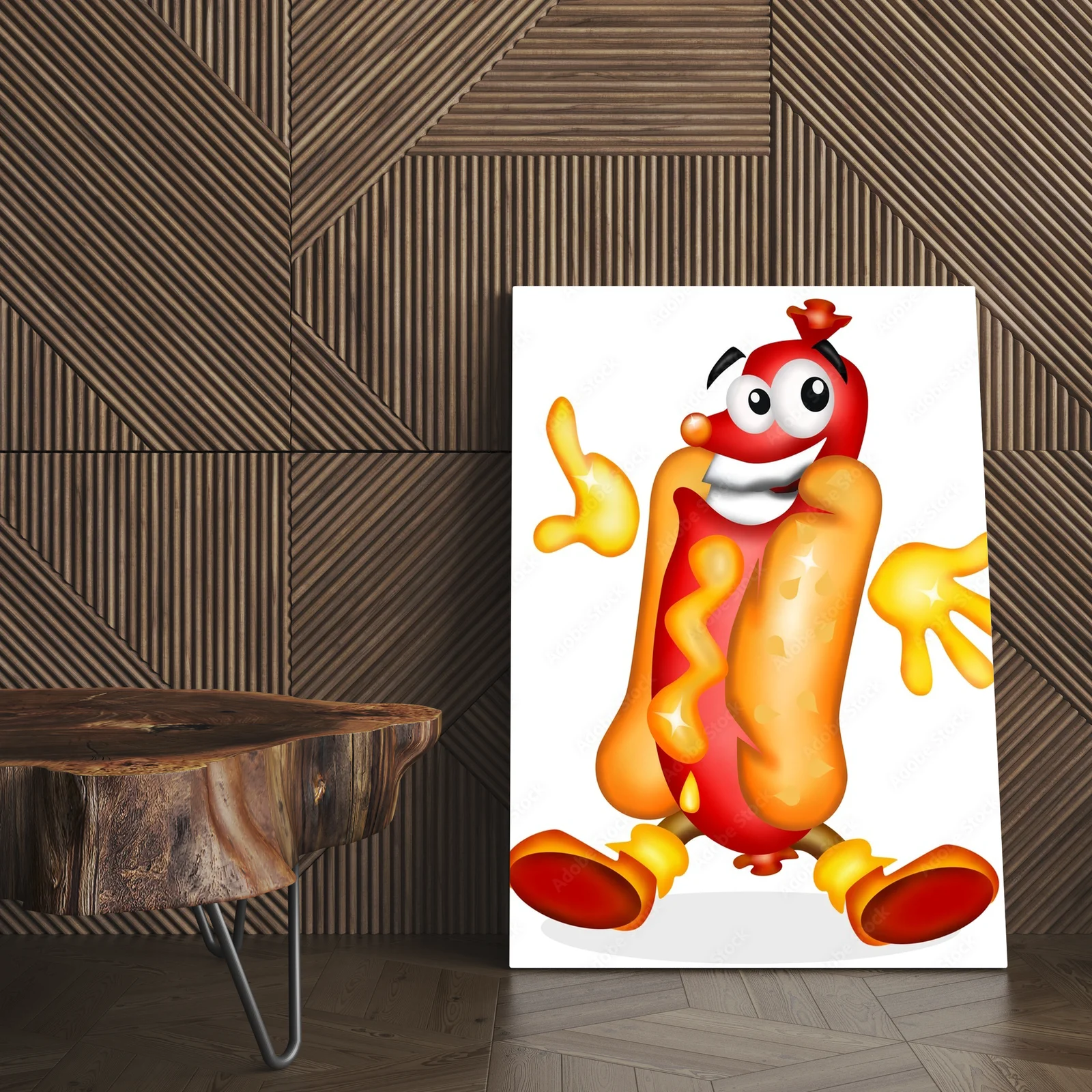Radosne hot dogi w kolorze promiennej bieli i szarości