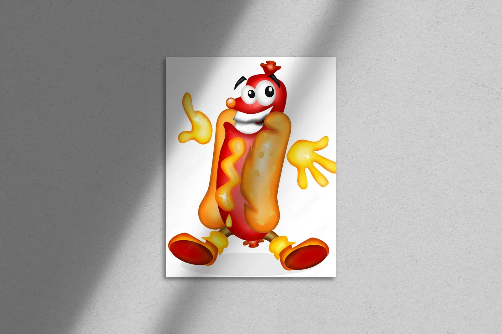 Radosne hot dogi w kolorze promiennej bieli i szarości