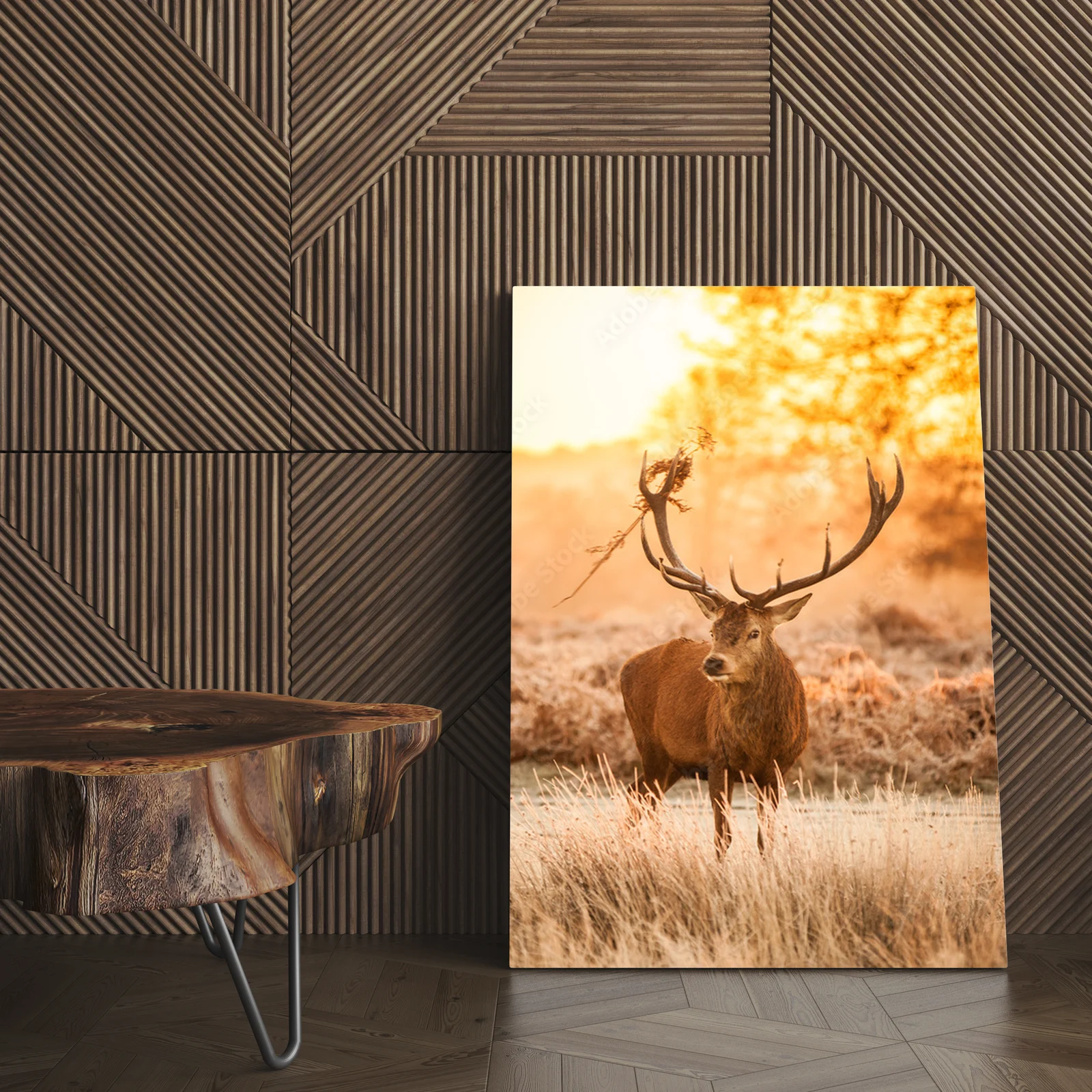 Deer w blasku porannego słońca