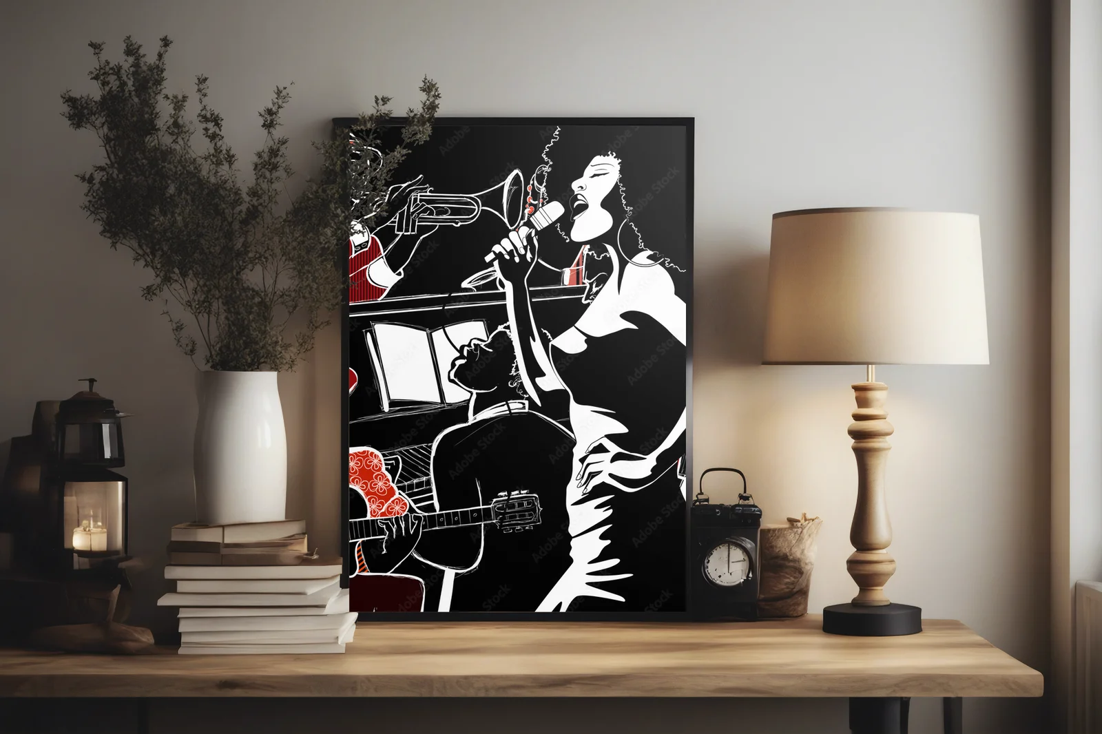 Jazzowy klimat w matowych czerniach