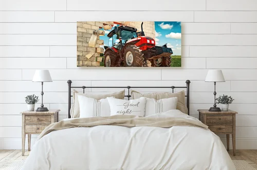 Nowoczesny traktor przełamujący mury natury
