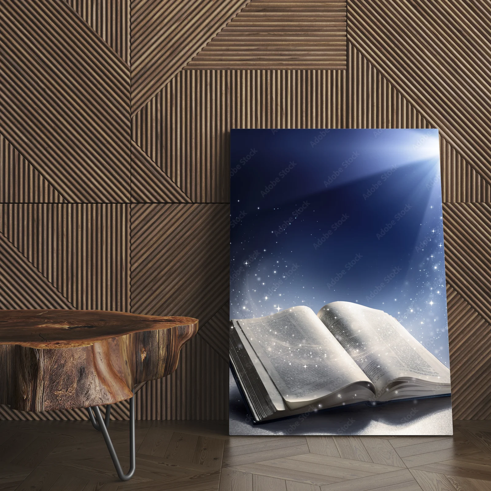 Magiczne otwarcie Biblii w blasku świadomego wiatru