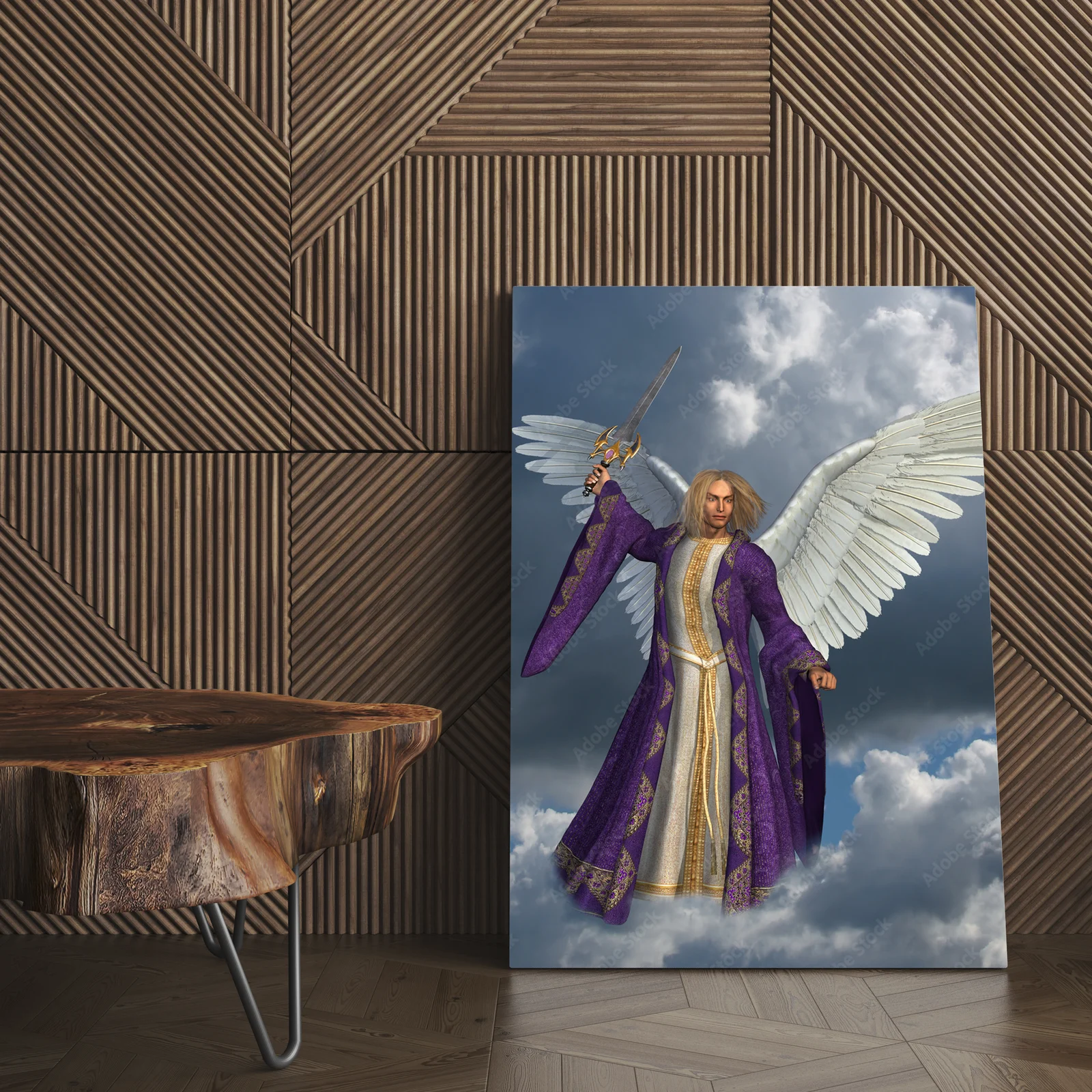 Archangel Michael – Mityczna postać w stonowanej palecie
