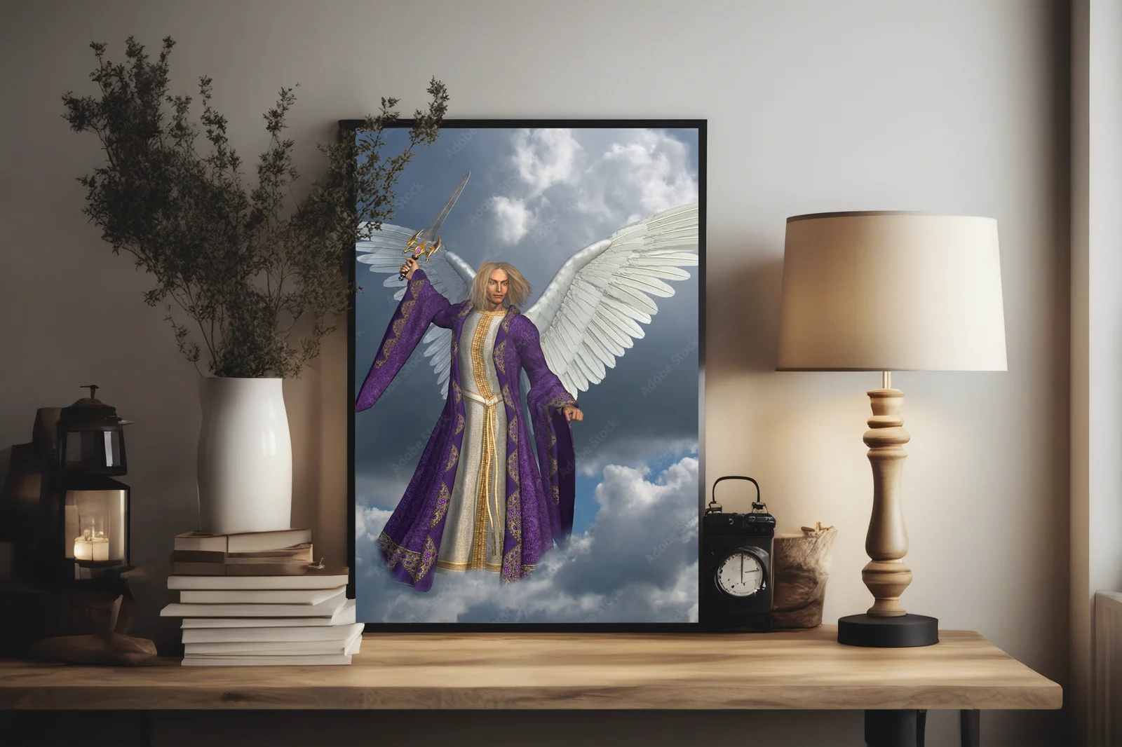 Archangel Michael – Mityczna postać w stonowanej palecie