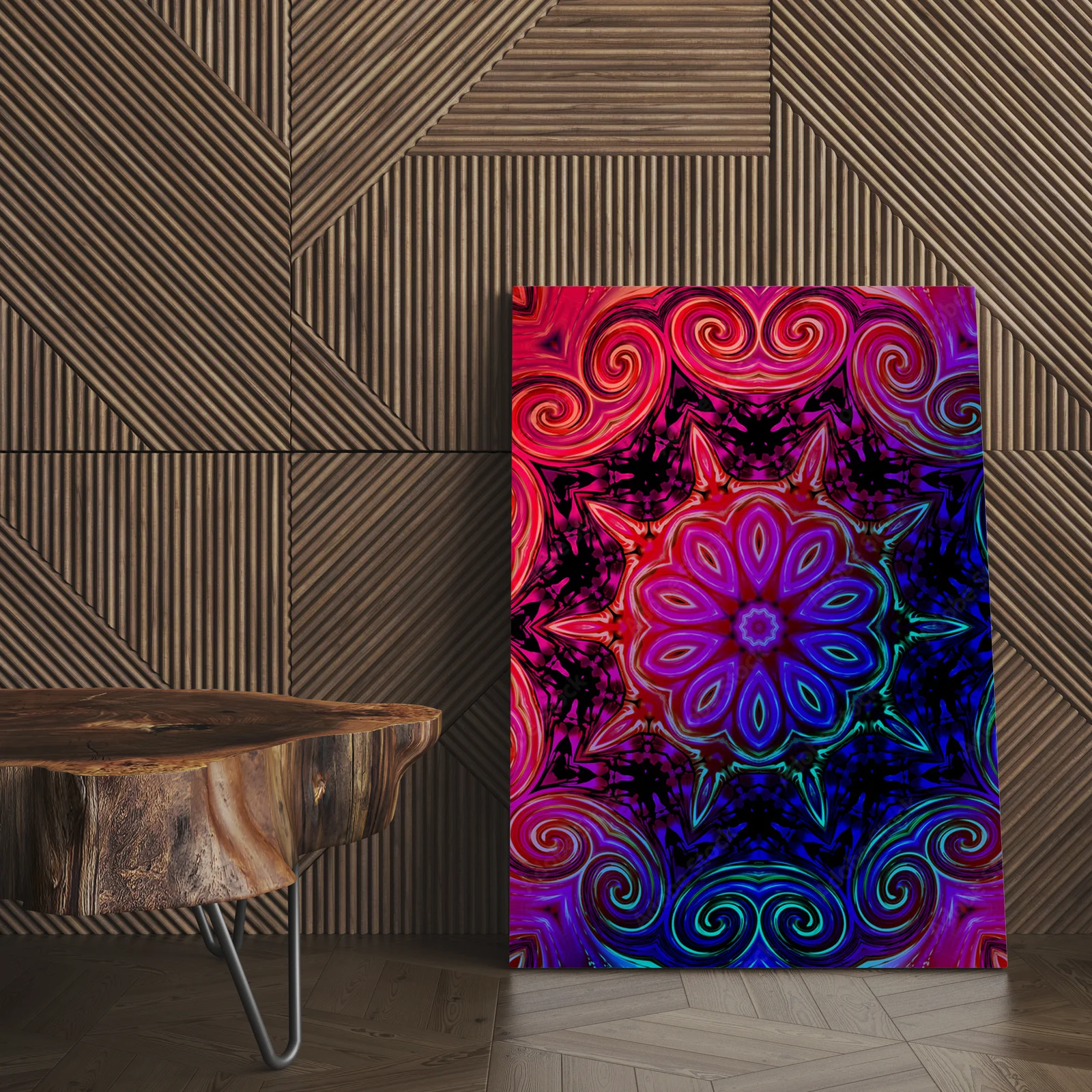 Wielobarwna mandala kwiatowa w wyjątkowym stylu