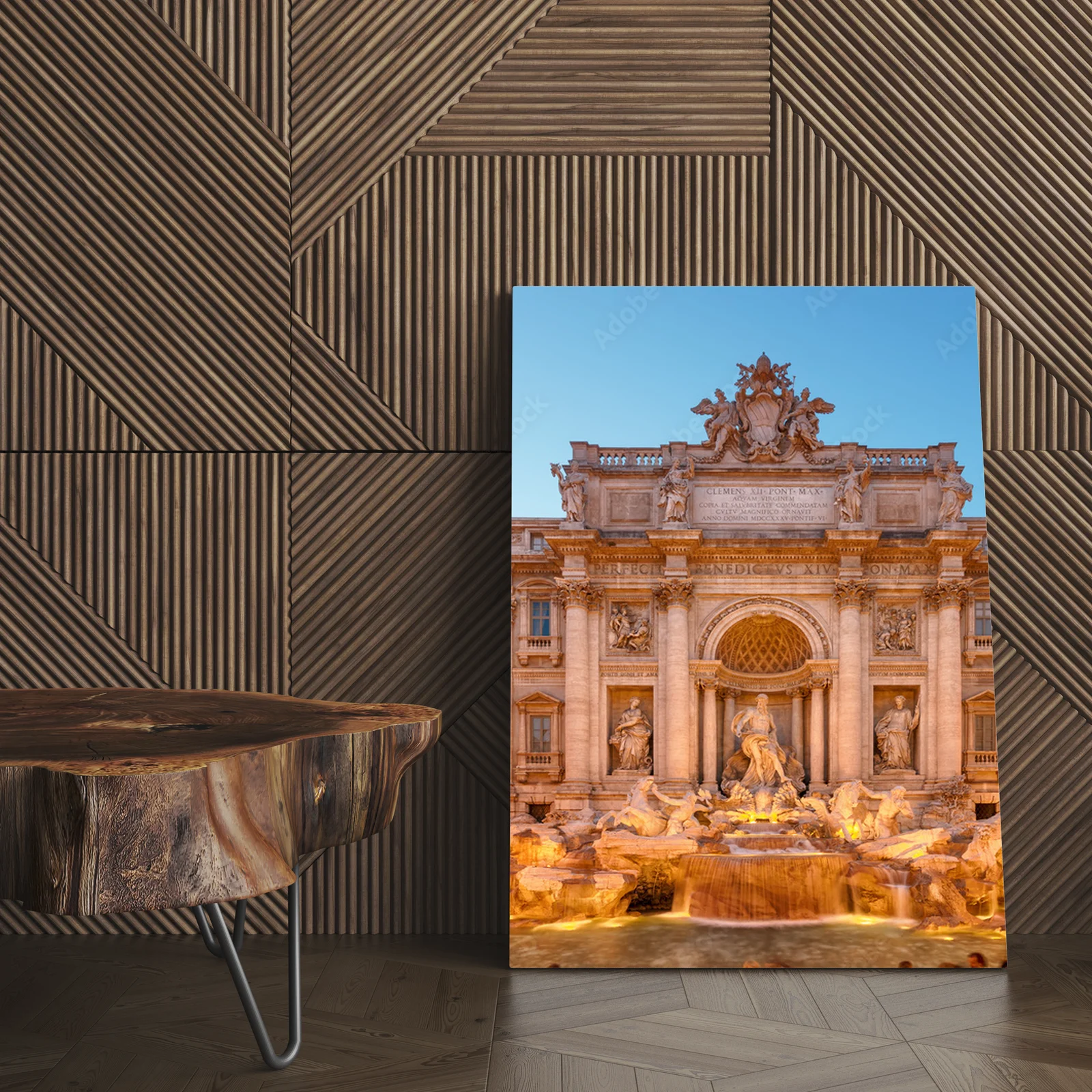 Zjawiskowa Fontanna di Trevi w sokolich barwach