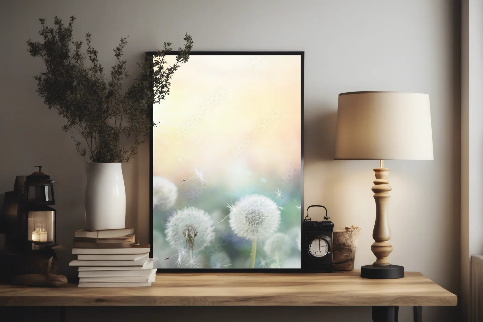 Dandelion Glow: Sunlit Fields of Nostalgia