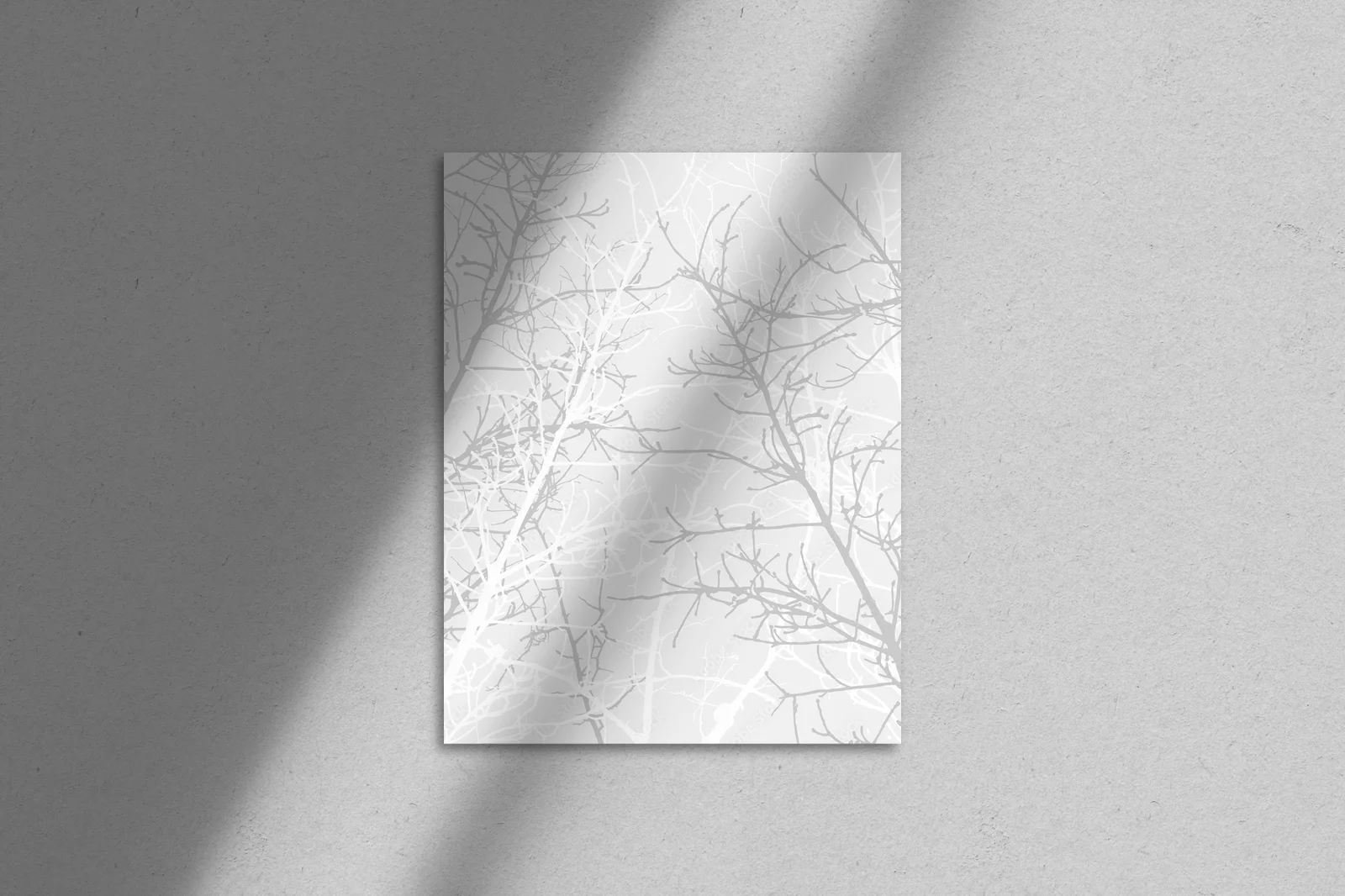 Wiosenne odcienie drzew w monochromatycznej harmonii