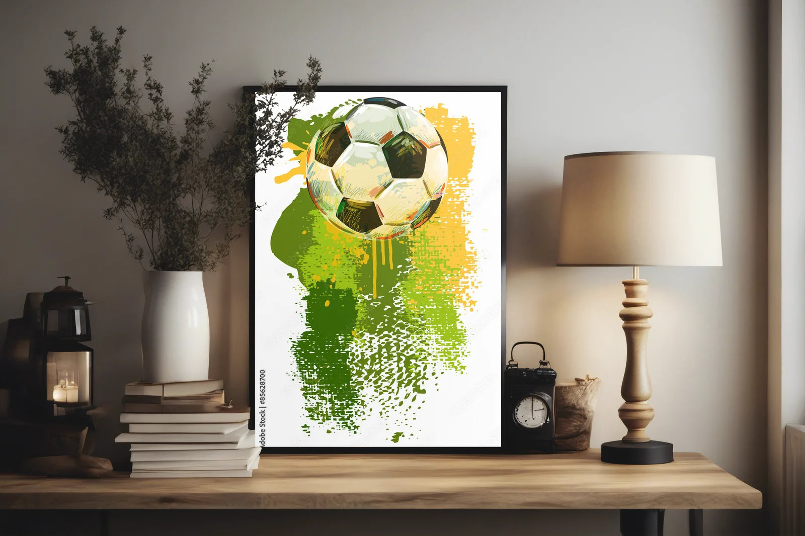 Dynamiczny baner ze sportowym motywem piłkarskim