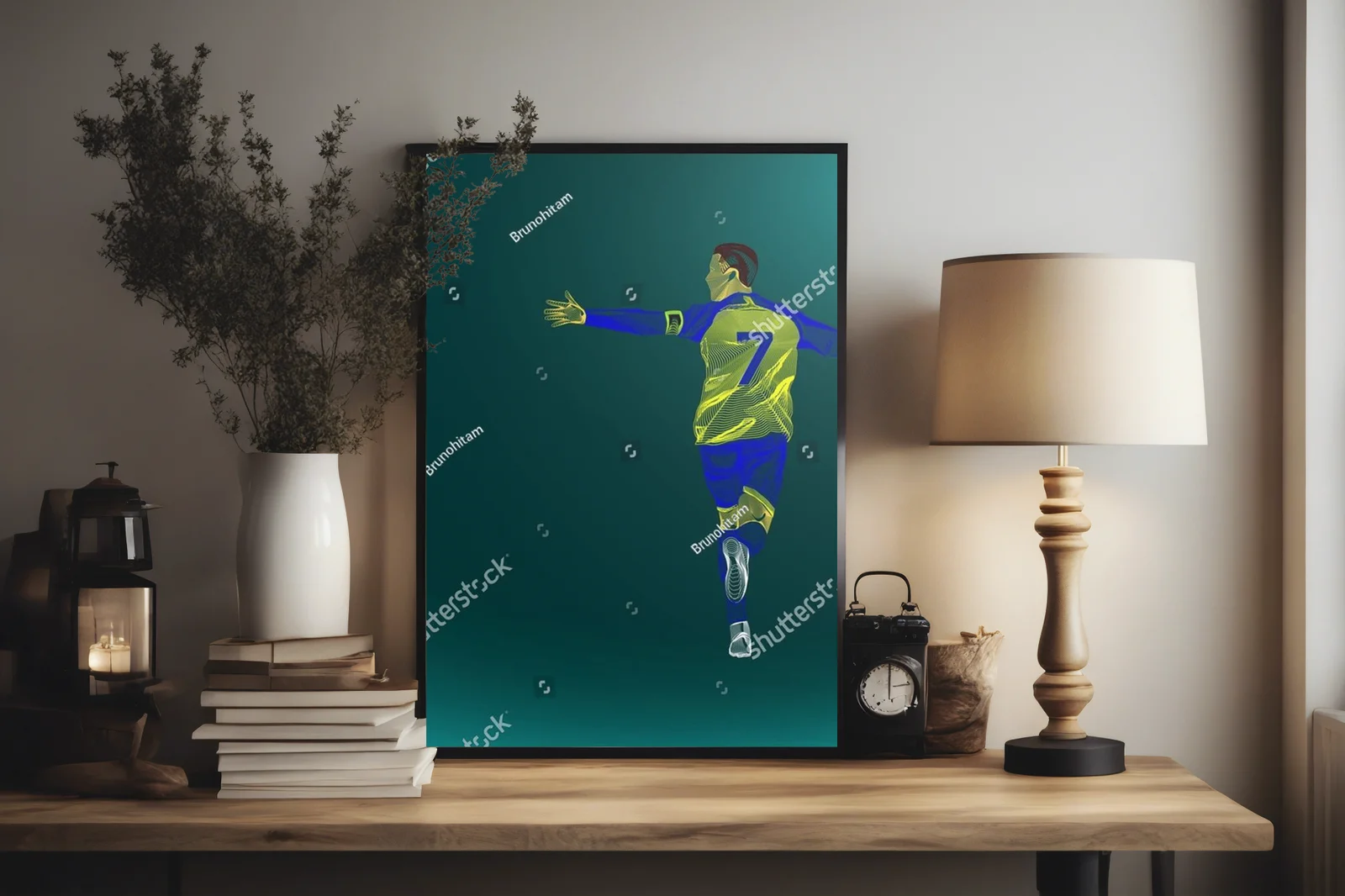 Futbolowy emblemat radości i dynamiki