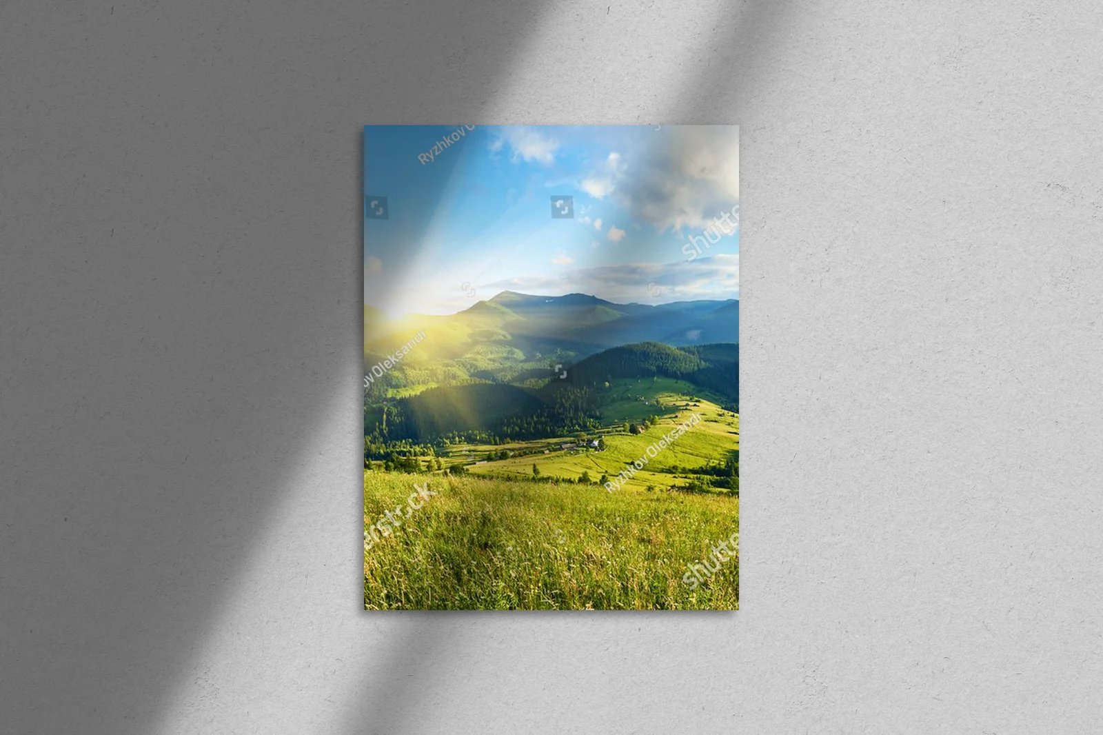 Alpejska sceneria w błękicie romantyzmu