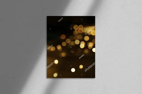 Roziskrzone tło z złotymi bokeh dla wieczornych celebracji
