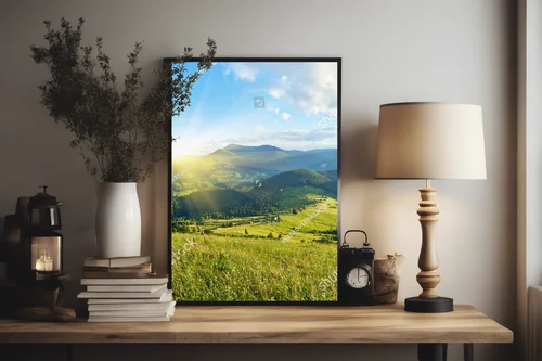 Alpejska sceneria w błękicie romantyzmu
