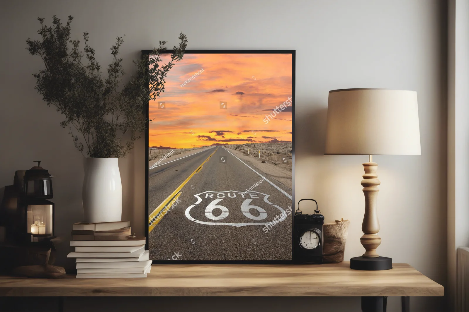 Zachód słońca na legendarnym Route 66