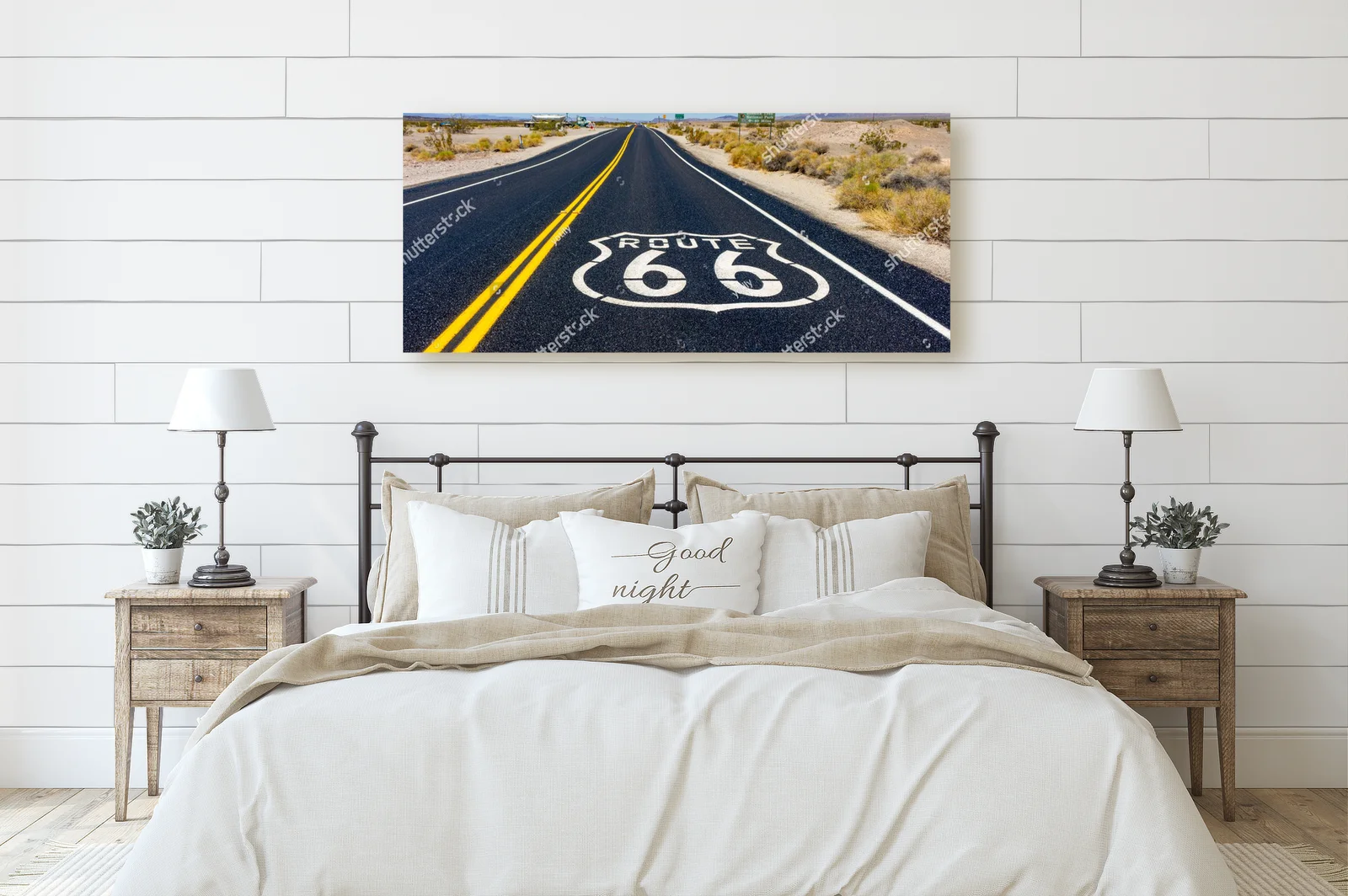 Nostalgiczna podróż szlakiem Route 66 w niebieskich tonach