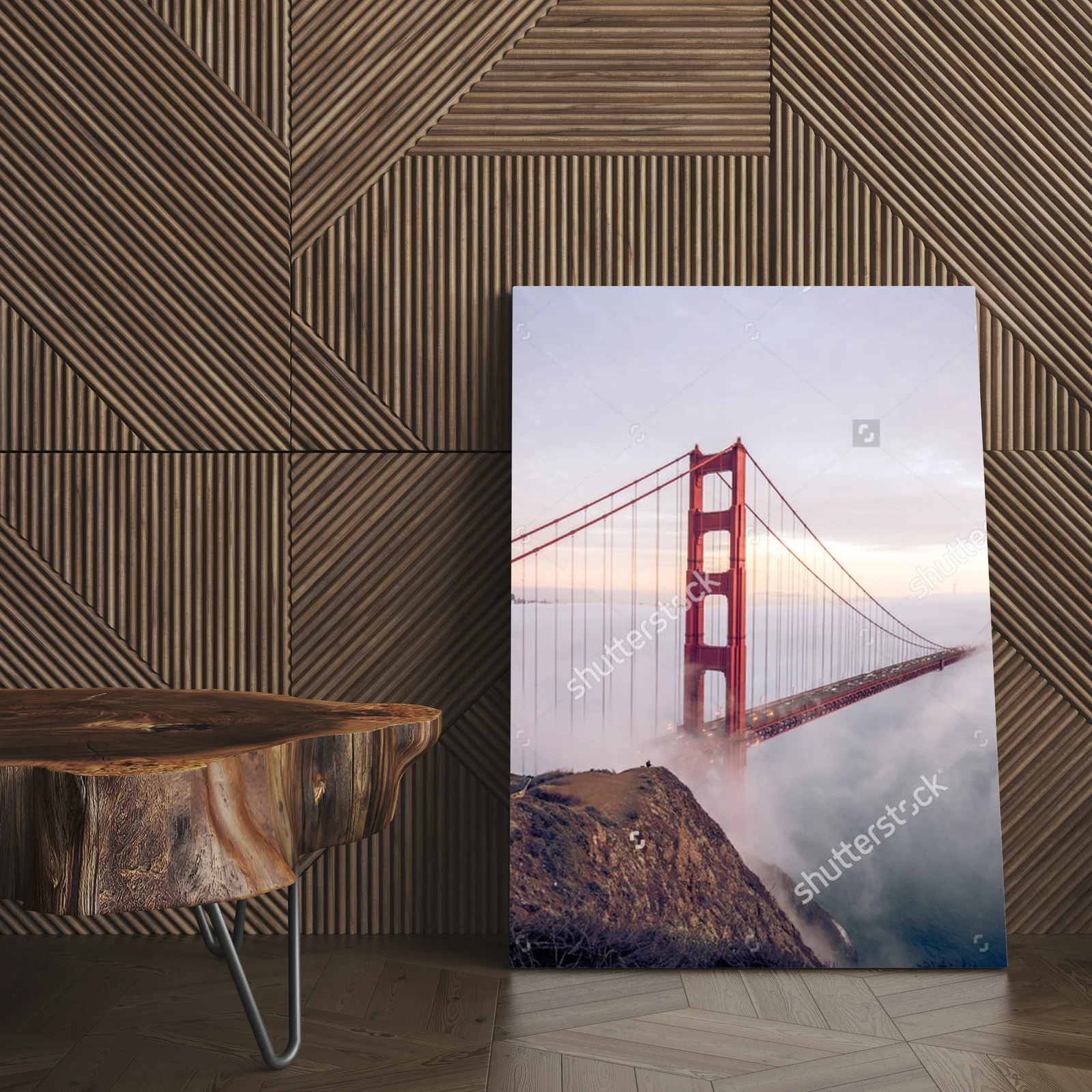 Eteryczna mgła nad Złotą Bramą w San Francisco