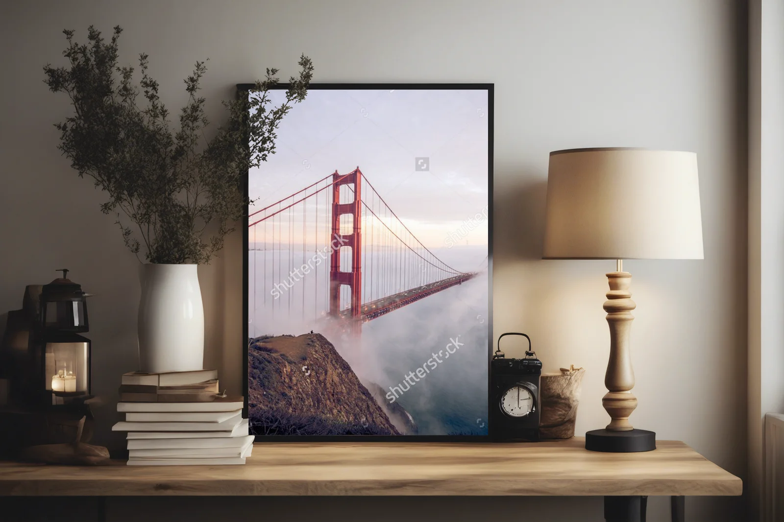 Eteryczna mgła nad Złotą Bramą w San Francisco